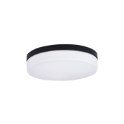 Maxlight Oda - plafonnier - Ø 40 x 9 cm - IP44 - blanc et noir