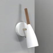 Design for the People Pure 10 - applique murale avec interrupteur - 17 x 26 cm - blanc