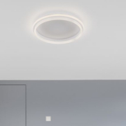 Nova Luce Willow - plafonnier - Ø 45 x 6 cm - 38W LED inclus - blanc sable