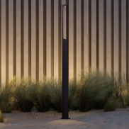 Nova Luce Dira - lampe de jardin - 11,5 x 200 x 6,5 cm - 11W LED inclus - IP65 - anthracite foncé