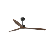 Faro Just Fan - ventilateur de plafond avec télécommande - Ø 178 cm - brun et noir mat