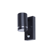 Integral LED Malaga – applique murale extérieure avec détecteur de mouvement – 6,8 x 11,6 x 14,9 cm – IP54 – noir