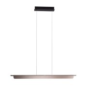 Maxlight Jo-Jo - lampe suspendue - 124 x 6 x 195 cm - 40W LED inclus - 2700K-5500K - gris et noir