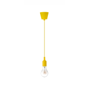 Nova Luce Swing - lampe suspendue - Ø 4,5 x 100 cm - jaune