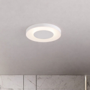 Nova Luce Pada - plafonnier - Ø 40 x 5 cm - 25W dimmable LED inclus - blanc sablé