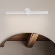 Nova Luce Breggo - applique murale - 61 x 7,5 x 10 cm - 12W LED inclus - IP54 - blanc sablé