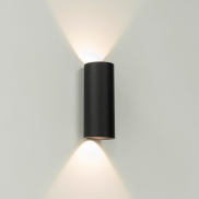 Artdelight Brody2 - applique murale - 7,2 x 7,2 x 18 cm - 2 x 4W LED dimmable inclus - IP54 - noir