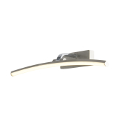 Searchlight Santorini - applique murale - 50 x 9 cm - 11W LED inclus - argent satiné et chrome