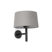 Faro Windsor - applique murale - Ø 29 x 39,2 x 26,5 cm - noir mat et gris