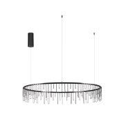 Nova Luce Stellar - lampe suspendue - Ø 100 x 150 cm - 36W dimmable LED inclus - noir chromé