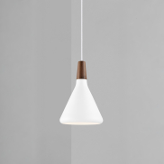 Design for the People Nori 18 - lampe suspendue - Ø 18 x 35,5 cm - blanc