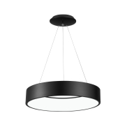 Nova Luce Rando - lampe suspendue - Ø 60 x 120 cm - 42W LED inclus - noir