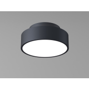 Artdelight Chicago - plafonnier - Ø 15 x 6,8 cm - 9,8W LED dimmable inclus - noir