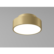 Artdelight Chicago - plafonnier - Ø 15 x 6,8 cm - 9,8W LED dimmable inclus - warm gold