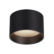 VK Lighting Mos - plafonnier extérieur - Ø 11 x 7,5 cm - LED 12W incluse - IP44 - noir