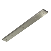 ETH - plaque de plafond 3 points lumineux - 90 x 9 x 2,5 cm - acier satiné