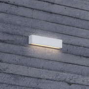 Nova Luce Allure - applique murale extérieure - 26 x 6,5 x 5,1 cm - 22W LED inclus - IP65 - blanc sablé