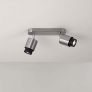 Nova Luce Ison - spot en saillie 2L - 40 x 17 x 14 cm - nickel satiné