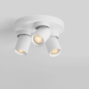 Nova Luce Amecy - spot en saillie 3L - Ø 22 x 12,5 cm - blanc sablé