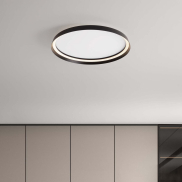 Nova Luce Ormi - plafonnier - Ø 60 x 7 cm - 48W dimmable LED inclus - noir sablé
