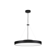 Nova Luce Perfect Profile - lampe suspendue sur télécommande (excl.) - Ø 60 x 120 cm - 40W LED dimmable inclus - 2700K-6000K - noir
