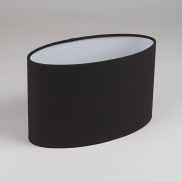 Abat-jour ovale - 45 x 30 cm - noir
