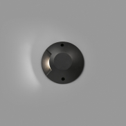Faro Loth - applique murale - Ø 20 x 4,2 cm - 6W LED inclus - IP67 - noir mat