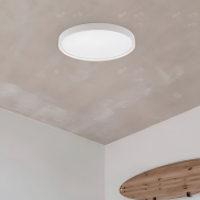 Nova Luce Olaf - plafonnier - Ø 60 x 5 cm - 60W LED dimmable incl. - blanc sable