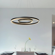 Lucide Triniti - lampe suspendue - Ø 80 x 135 cm - 136W LED dimmable inclus - noir