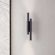 Nova Luce Paron - applique murale - 5,5 x 38 x 7 cm - 15W LED inclus - noir sablé