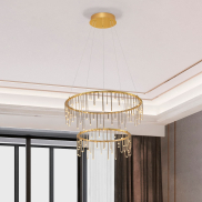 Nova Luce Stellar - lampe suspendue - Ø 65 x 150 cm - 41W dimmable LED inclus - doré