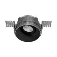 Nova Luce Brad - spot encastrable sans garniture - Ø 81 mm, Ø 100 mm encastrable - noir