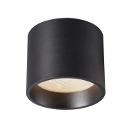 VK Lighting Mos - plafonnier extérieur - Ø 7 x 8,5 cm - LED 6W incl. - IP44 - noir