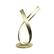 ONE Light Ribbon - lampe de table - Ø 16 x 36 cm - 10W LED inclus - laiton