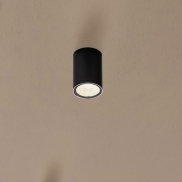 Nova Luce Lumina - plafonnier extérieur - Ø 6,5 x 9 cm - 6W LED inclus - IP65 - anthracite foncé