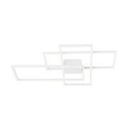 Nova Luce Bilbao - plafonnier - 90 x 67 x 8,5 cm - 55W LED dimmable inclus - blanc