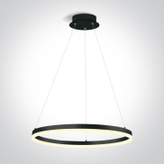 ONE Light LED Suspension Rings - lampe suspendue - Ø 60 x 150 cm - 40W LED inclus - noir