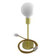 Creative Cables Alzaluce - lampe à poser - Ø 12 x 34 cm - métal - or