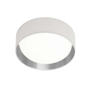 Searchlight Gianna - plafonnier - Ø 50 x 12,5 cm - 25W LED inclus - argenté