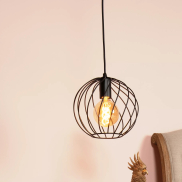 Lucide Danza - lampe suspendue - Ø 25 x 150 cm - noir