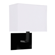 Searchlight Hotel - applique murale - 20 x 26 cm - noir et blanc mat