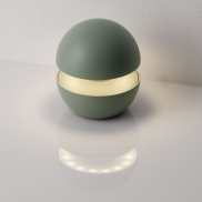 Nova Luce Puk - source lumineuse portable rechargeable - Ø 10 x 11,4 cm - 2W dimmable LED inclus - IP54 - vert sauge