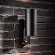 Nordlux Tin Maxi Sensor - applique murale extérieure avec détecteur de mouvement - 7,6 x 22 x 12,5 cm - IP54 - noir