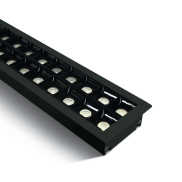 ONE Light Profils linéaires LED encastrés - plafonnier encastré - 130 x 8 x 5,5 cm - 40W LED inclus - noir - couleur de lumière blanche