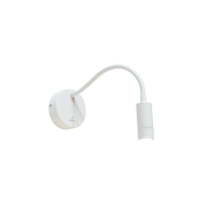 Artdelight Flexi - applique murale avec interrupteur - Ø 10 x 38 cm - 3W LED inclus - blanc