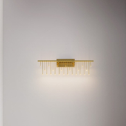 Nova Luce Stellar - applique murale - 67 x 20 x 10 cm - 11W dimmable LED inclus - doré