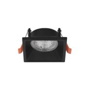 Nova Luce Staff - spot encastrable - 75 x 75 mm, 70 x 70 mm - noir sable