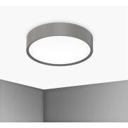 Century Italia Blanca Luxe - plafonnier - Ø 40 x 7 cm - 24W LED inclus - gris