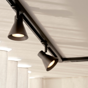 Nordlux Eik Link - spot sur rail GU10 - Ø 8,5 x 15,5 cm - noir