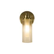 Searchlight Imperial - applique murale - 10 x 22 cm - IP44 - laiton satiné et transparent